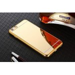 Wholesale iPhone 7 Mirror Shiny Hybrid Case (Champagne Gold)